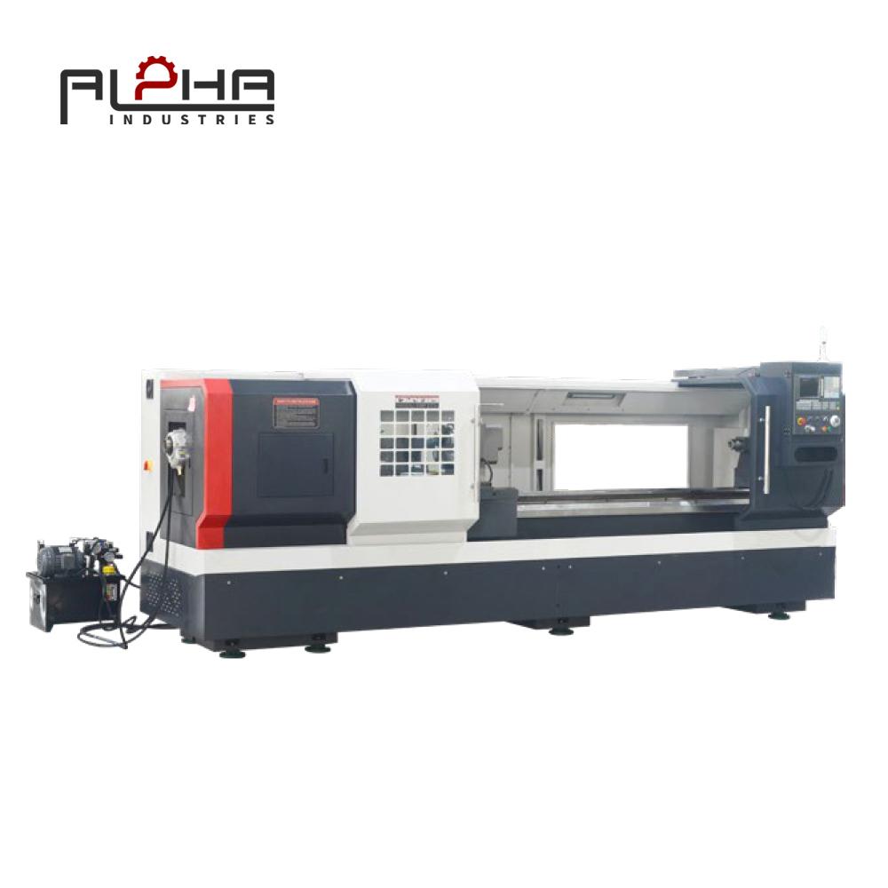 Flat Bed CNC Lathe for Heavy-Duty Shaft Machining